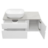 Тумба под раковину Роял 100 подвесная с 2 ящ. 1 дв. / П-Роя-01100-011П2Я белый — 3