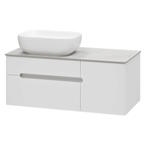 Тумба под раковину Роял 100 подвесная с 2 ящ. 1 дв. / П-Роя-01100-011П2Я белый