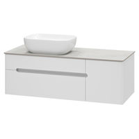 Тумба под раковину Роял 120 подвесная с 2 ящ. 1 дв. / П-Роя-01120-011П2Я белый — 1