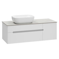 Тумба под раковину Роял 120 подвесная с 2 ящ. 1 дв. / П-Роя-01120-011П2Я белый — 5