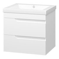 Тумба под раковину Софт 60 подвесная с 2 ящ. / П-Соф-01060-011П2Я эмаль — 1