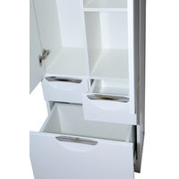 Шкаф-пенал для ванной Misty Орхидея 50 без корзины с 2 ящ. / П-Жас05050-0112Я белая эмаль — 7