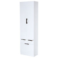 Шкаф-пенал для ванной Misty Орхидея 60 + Б/К с 2 ящ. / П-Жас05060-011К2Я белая эмаль — 3