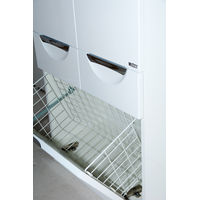 Шкаф-пенал для ванной Misty Орхидея 60 + Б/К с 2 ящ. / П-Жас05060-011К2Я белая эмаль — 4