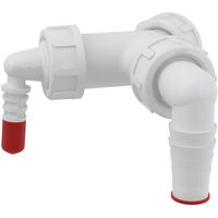 Колено AlcaDrain (AlcaPlast)  с двумя штуцерами G1"/8–23 с обратными клапанами P149Z — 1