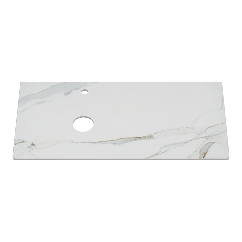 Столешница для ванной Brevita Pallisandro 100 см керамогранит / PA01-100 серый