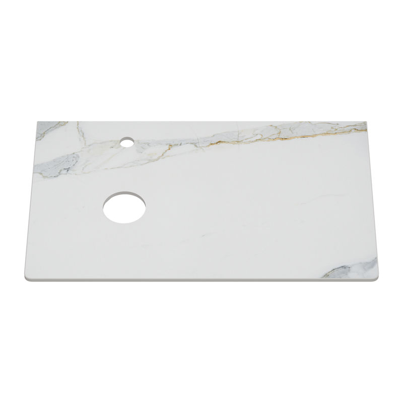 Столешница для ванной Brevita Pallisandro 80 см керамогранит / PA01-80 серый