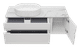 PALLISANDRO - 120 Тумба подвесная с 2 ящ. 1 дв., серая матовая эмаль