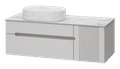 PALLISANDRO - 120 Тумба подвесная с 2 ящ. 1 дв., серая матовая эмаль