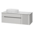 PALLISANDRO - 120 Тумба подвесная с 2 ящ. 1 дв., серая матовая эмаль