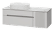 PALLISANDRO - 120 Тумба подвесная с 2 ящ. 1 дв., серая матовая эмаль