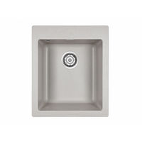 Кухонная мойка из искусственного камня Paulmark Kante 40 из искусственного гранита PM104249-GR серый 415х490 мм — 1