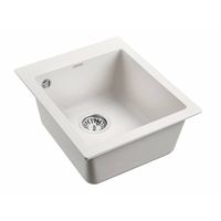 Кухонная мойка из искусственного камня Paulmark Kante 40 из искусственного гранита PM104249-WH белый 415х490 мм — 2