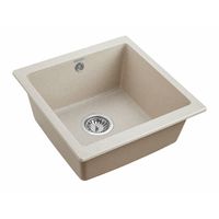 Кухонная мойка из искусственного камня Paulmark Gera 50 из искусственного гранита PM104546-BE бежевый 450х460 мм — 2