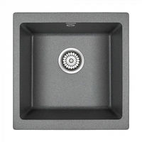 Кухонная мойка из искусственного камня Paulmark Gera 50 из искусственного гранита PM104546-DG графит 450х460 мм — 1