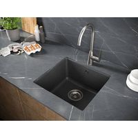 Кухонная мойка из искусственного камня Paulmark Gera 50 из искусственного гранита PM104546-DG графит 450х460 мм — 3