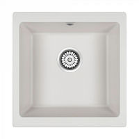 Кухонная мойка из искусственного камня Paulmark Gera 50 из искусственного гранита PM104546-WH белый 450х460 мм — 1