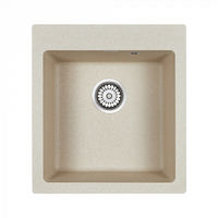 Кухонная мойка из искусственного камня Paulmark Kante 45 из искусственного гранита PM104651-BE бежевый 460х510 мм — 1