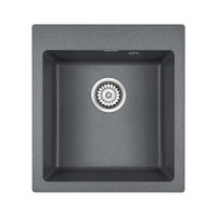 Кухонная мойка из искусственного камня Paulmark Kante 45 из искусственного гранита PM104651-DG графит 460х510 мм — 1
