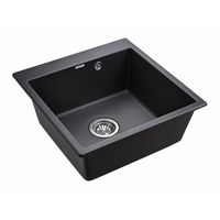 Кухонная мойка из искусственного камня Paulmark Kante 50 из искусственного гранита PM105152-BL черный 510х520 мм — 2