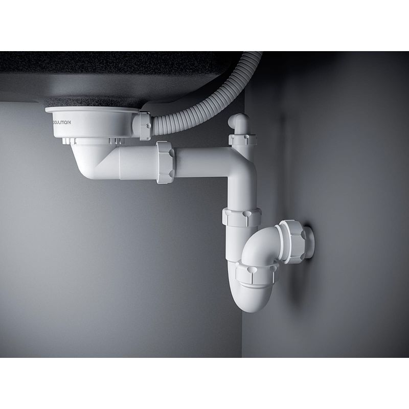 Кухонная мойка из искусственного камня Paulmark Kante 50 из искусственного гранита PM105152-DG графит 510х520 мм