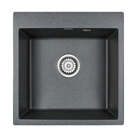 Кухонная мойка из искусственного камня Paulmark Kante 50 из искусственного гранита PM105152-DG графит 510х520 мм — 1