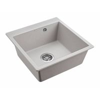 Кухонная мойка из искусственного камня Paulmark Kante 50 из искусственного гранита PM105152-GR серый 510х521 мм — 2