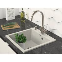 Кухонная мойка из искусственного камня Paulmark Kante 50 из искусственного гранита PM105152-GR серый 510х521 мм — 3