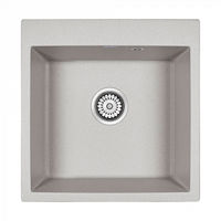 Кухонная мойка из искусственного камня Paulmark Kante 50 из искусственного гранита PM105152-GR серый 510х521 мм — 1