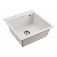 Кухонная мойка из искусственного камня Paulmark Kante 50 из искусственного гранита PM105152-WH белый 510х523 мм — 2
