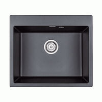 Кухонная мойка из искусственного камня Paulmark Kante 60 из искусственного гранита PM106052-AN антрацит 600х520 мм — 1
