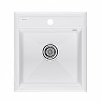 Кухонная мойка из искусственного камня Paulmark Stepia 45 из искусственного гранита PM114651-WH белый 460х510 мм — 1