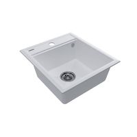 Кухонная мойка из искусственного камня Paulmark Stepia 45 из искусственного гранита PM114651-WH белый 460х510 мм — 2