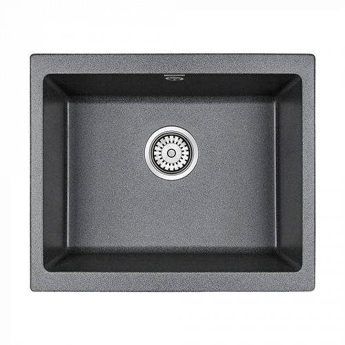 Кухонная мойка из искусственного камня Paulmark Gera 60 из искусственного гранита PM205546-DG графит 555х460 мм