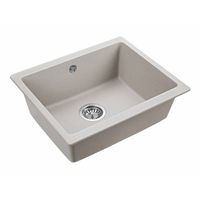 Кухонная мойка из искусственного камня Paulmark Gera 60 из искусственного гранита PM205546-GR серый 555х460 мм — 2