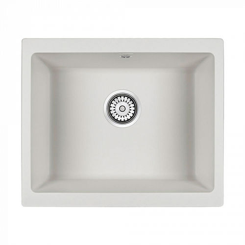 Кухонная мойка из искусственного камня Paulmark Gera 60 из искусственного гранита PM205546-WH белый 555х460 мм