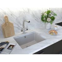 Кухонная мойка из искусственного камня Paulmark Gera 60 из искусственного гранита PM205546-WH белый 555х460 мм — 3