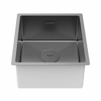 Кухонная мойка из нержавеющей стали Paulmark Next 38 Uni PM213844-GM вороненая сталь 380х440 мм — 2