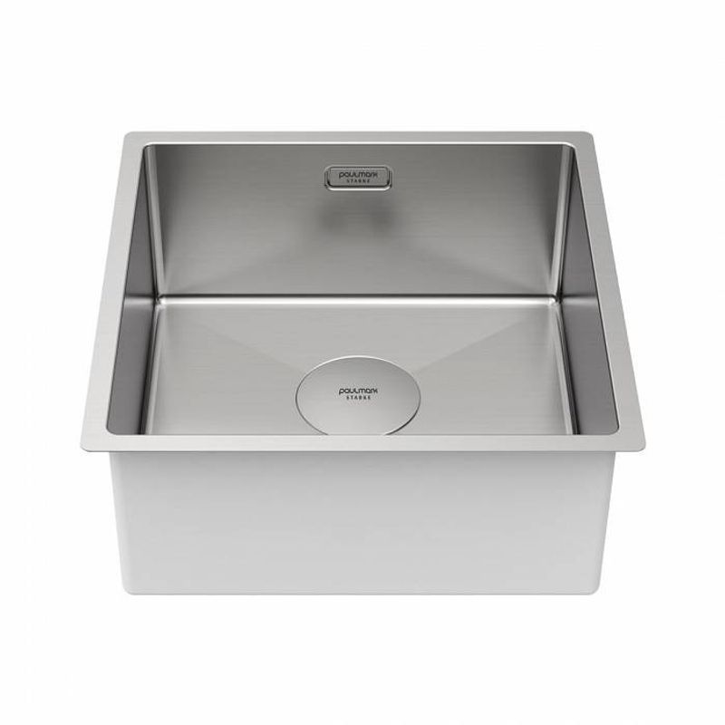 Кухонная мойка из нержавеющей стали Paulmark Next 44 Uni PM214444-BS брашированная нержавеющая сталь 440х440 мм
