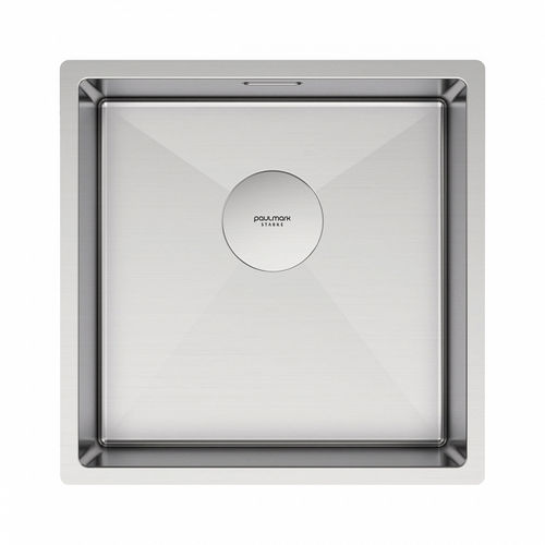 Кухонная мойка из нержавеющей стали Paulmark Next 44 Uni PM214444-BS брашированная нержавеющая сталь 440х440 мм