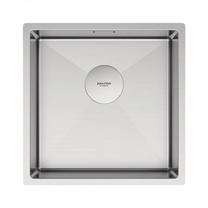 Кухонная мойка из нержавеющей стали Paulmark Next 44 Uni PM214444-BS брашированная нержавеющая сталь 440х440 мм