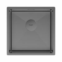 Кухонная мойка из нержавеющей стали Paulmark Next 44 Uni PM214444-GM вороненая сталь 440х440 мм — 1