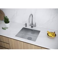 Кухонная мойка из нержавеющей стали Paulmark Next 48 Uni PM214844-BS брашированная нержавеющая сталь 480х440 мм — 4