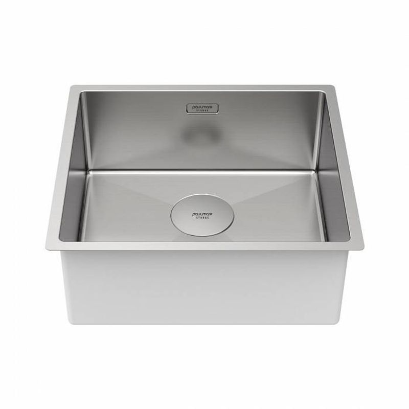 Кухонная мойка из нержавеющей стали Paulmark Next 48 Uni PM214844-BS брашированная нержавеющая сталь 480х440 мм