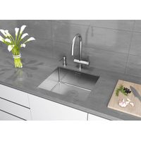 Кухонная мойка из нержавеющей стали Paulmark Next 48 Uni PM214844-BS брашированная нержавеющая сталь 480х440 мм — 3