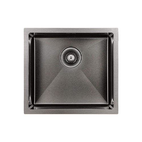 Кухонная мойка из нержавеющей стали Paulmark Marx PM214844-GM вороненая сталь 480х440 мм