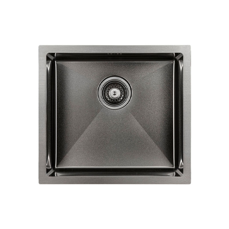 Кухонная мойка из нержавеющей стали Paulmark Marx PM214844-GM вороненая сталь 480х440 мм