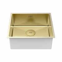 Кухонная мойка из нержавеющей стали Paulmark Next 48 Uni PM214844-LG светлое золото 480х440 мм — 2