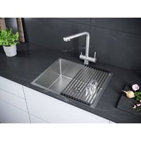 Кухонная мойка из нержавеющей стали Paulmark Next 58 Uni PM215844-BS брашированная нержавеющая сталь 580х440 мм — 4