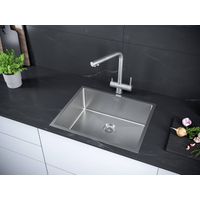 Кухонная мойка из нержавеющей стали Paulmark Next 58 Uni PM215844-BS брашированная нержавеющая сталь 580х440 мм — 3